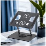 YL-906 Adjustable Metal Laptop Stand – Rotating Aluminum Laptop Riser for 11 to 17 Inch Devices | PCMac Lebanon