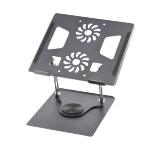 YL-906 Adjustable Metal Laptop Stand – Rotating Aluminum Laptop Riser for 11 to 17 Inch Devices | PCMac Lebanon