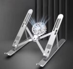 Adjustable Laptop Stand with USB Detachable Cooling Fan – Foldable Heat-Dissipating Riser for 10″–17″ Laptops | PCMac Lebanon