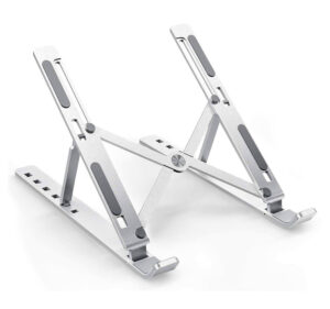 Ultra Compact Laptop Riser Stand – 6-Level Adjustable Foldable Aluminum Laptop Holder for 10 to 17 Inch Devices | PCMac Lebanon