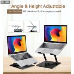 YL-906 Adjustable Metal Laptop Stand – Rotating Aluminum Laptop Riser for 11 to 17 Inch Devices | PCMac Lebanon