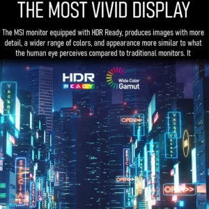 MSI MAG 274F Monitor – 27-Inch FHD Rapid IPS Gaming Display with 200Hz Refresh Rate, 0.5ms Response Time, HDR, Adaptive Sync, and VRR Support