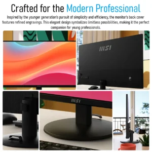 MSI PRO MP272L Monitor – 27-Inch Full HD IPS Business Display with 100Hz Refresh Rate, Eye Care Technology, HDR, and Frameless Design