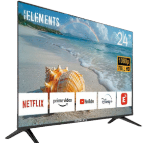 KB ELEMENTS 24 inch Smart FHD LED TV with Android 14, Dual Remotes, Built-in Receiver, WiFi & RJ45 – PCMac Lebanon