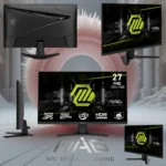 MSI MAG 274F Monitor – 27-Inch FHD Rapid IPS Gaming Display with 200Hz Refresh Rate, 0.5ms Response Time, HDR, Adaptive Sync, and VRR Support