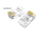 AMP RJ45 CAT6E ML-433468 Crystal Head – 100pcs Modular 8P8C Connectors with Gold-Plated Contacts for Cat6 UTP Cables | PCMac Lebanon
