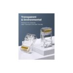 AMP RJ45 CAT6E ML-433468 Crystal Head – 100pcs 8P8C Modular Plugs with Gold-Plated Contacts for Cat6 UTP Cables | PCMac Lebanon