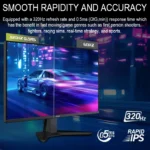 MSI MAG 275QF X32 Monitor – 27-Inch WQHD Rapid IPS Gaming Display with 320Hz Refresh Rate, 0.5ms Response, HDR400, Adaptive Sync, and HDMI 2.1