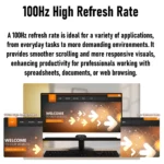 MSI PRO MP272L Monitor – 27-Inch Full HD IPS Business Display with 100Hz Refresh Rate, Eye Care Technology, HDR, and Frameless Design