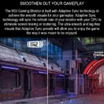 MSI MAG 275QF X32 Monitor – 27-Inch WQHD Rapid IPS Gaming Display with 320Hz Refresh Rate, 0.5ms Response, HDR400, Adaptive Sync, and HDMI 2.1