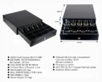 GS-405B POS Cash Drawer with 5 bill slots, 8 coin slots, 2 check slots, 3-position lock – PCMac Lebanon